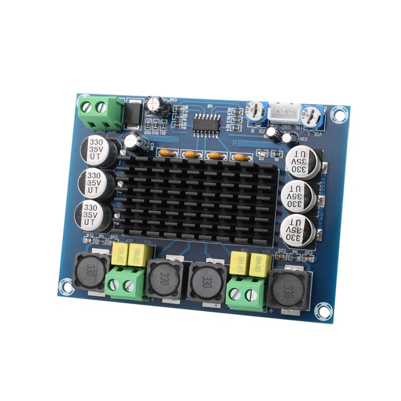 Clyxgs TPA3116D2 Dual Channel Class D Digital Power Audio Amplifier Board, DC12-26V High Power Stereo AMP Module for Car Vehicle Computer Speaker DIY Home Theater Audio System - Image 1